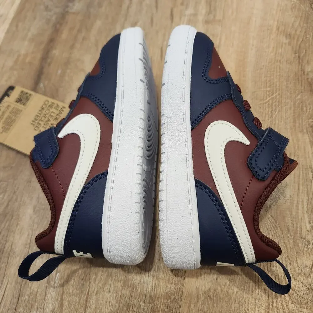 Nike Court Borough Low Recraft Toddler 8C Red Navy White NEW DV5458-602